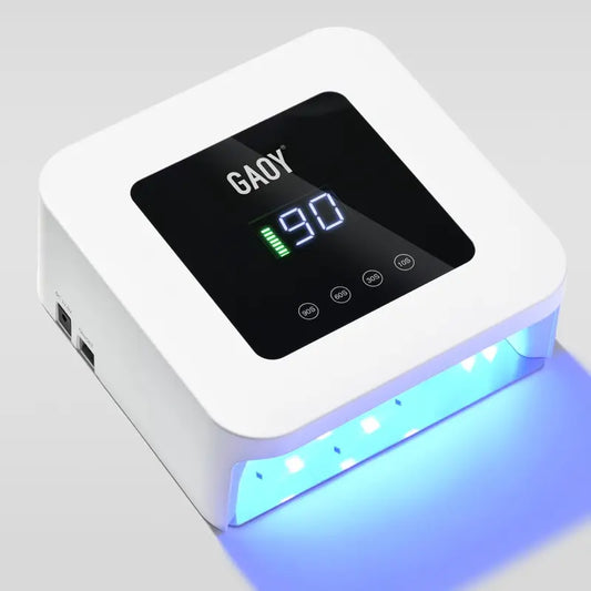 Cordless UV LED Nail Lamp for Gel Nails, Rechargeable Professional Nail Dryer with 4 Timers