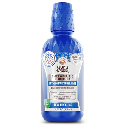 Therapeutic Anti-Gingivitis Oral Rinse with 0.05% CPC for Healthy Gums - 16 oz