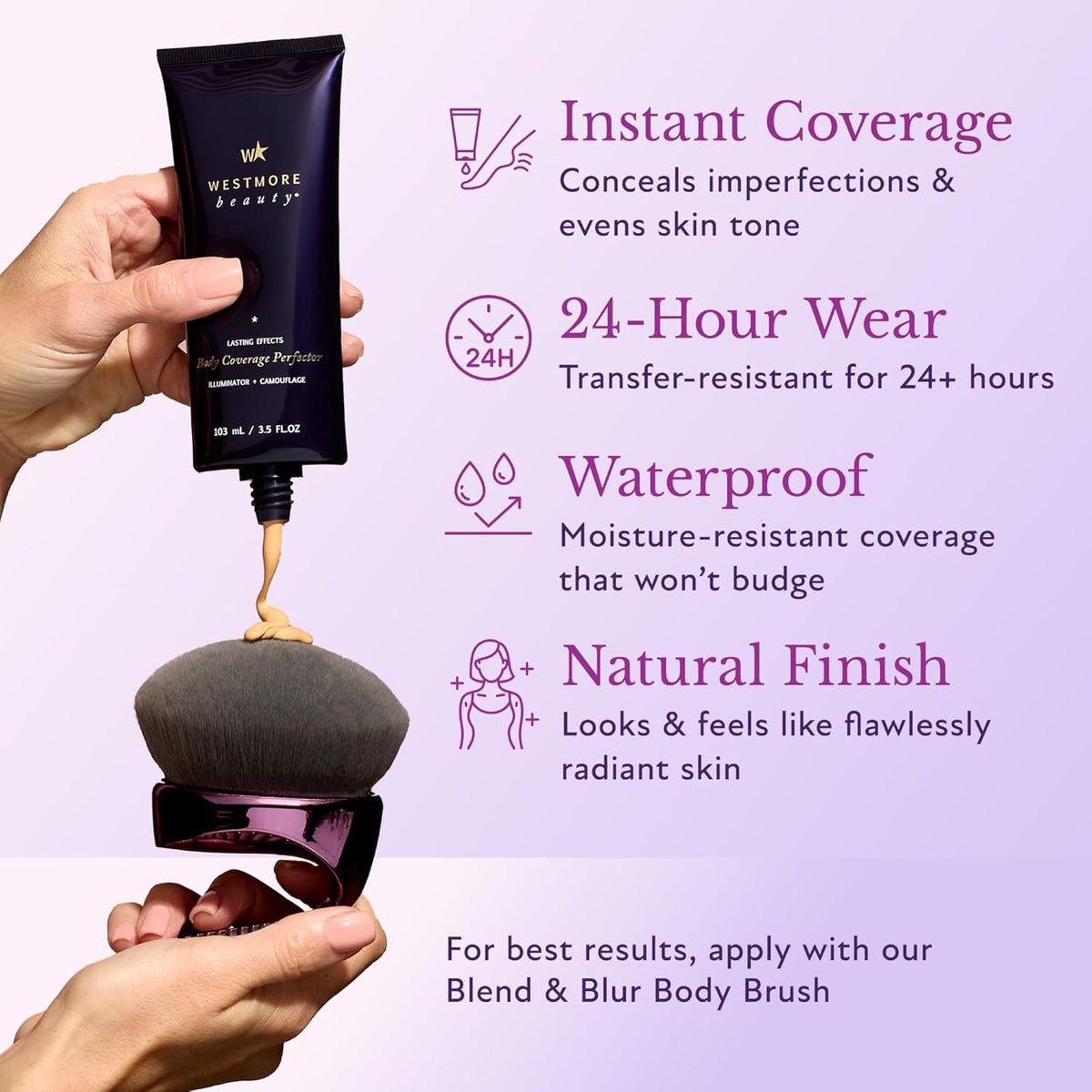 Waterproof Body Foundation and Concealer - Long-Lasting Coverage for Tattoos, Scars, and Stretch Marks (3.5 Fl Oz)