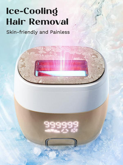 IPL Hair Removal with Ice Cooling Function, 24J High Energy Corded Laser for Body and Bikini