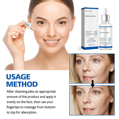 Firming Facial Serum - Deep Wrinkle Repair and Skin-Smoothing Stock Solution for All Skin Types