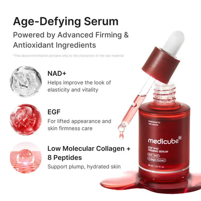NAD+ EGF Firming Serum - Anti-Aging Collagen Extract for Elasticity and Radiance