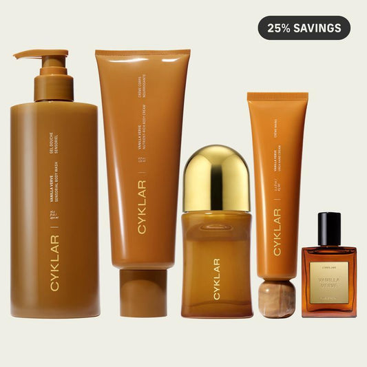Vanilla Scented Body Care Collection - 5-Piece Head-to-Toe Fragrance Layering Set