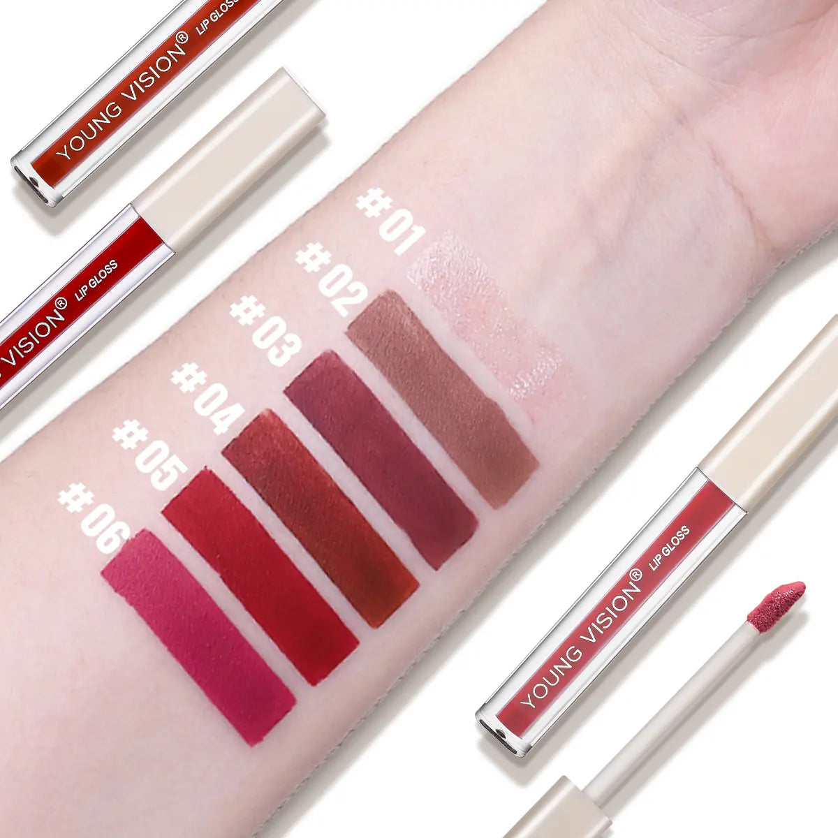 High-Value Matte Lip Gloss Set - Multi-Color Liquid Makeup Gift Pack