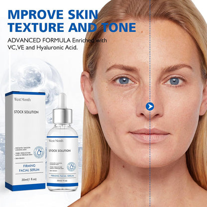 Firming Facial Serum - Deep Wrinkle Repair and Skin-Smoothing Stock Solution for All Skin Types