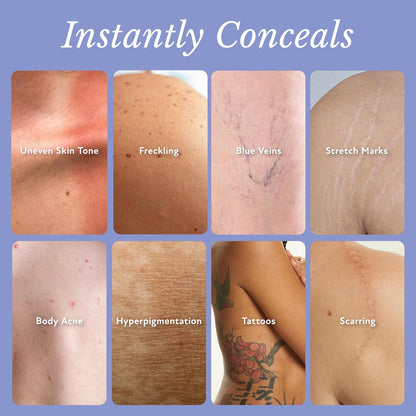 Waterproof Body Foundation and Concealer - Long-Lasting Coverage for Tattoos, Scars, and Stretch Marks (3.5 Fl Oz)