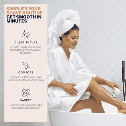 Electric Razor for Women - 5-Blade Shaver for Legs, Body & Sensitive Bikini Areas