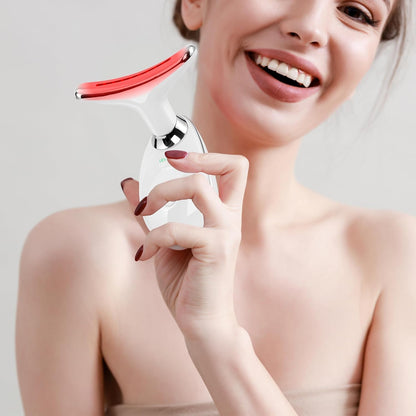 Facial Massager for Face and Neck, 7 Color Light Therapy Sculpting Wand Tool for Women