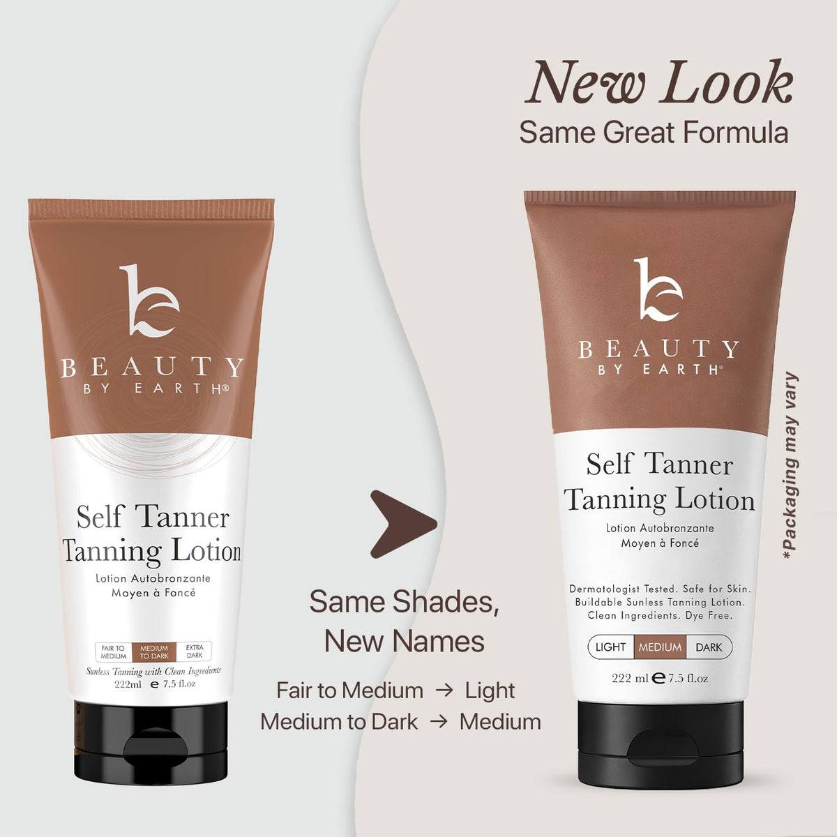Self Tanner - USA Made with Natural & Organic Ingredients, Moisturizing Lotion with Aloe Vera & Coconut (Medium)
