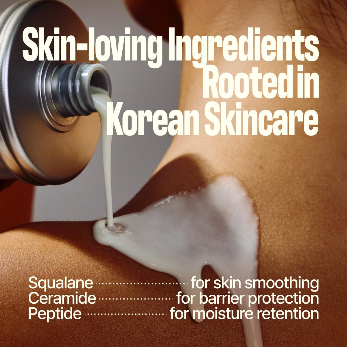 Melt-in Body Toner and Milky Body Moisturizer with Ceramide, Warm Toasted Sugar Scent