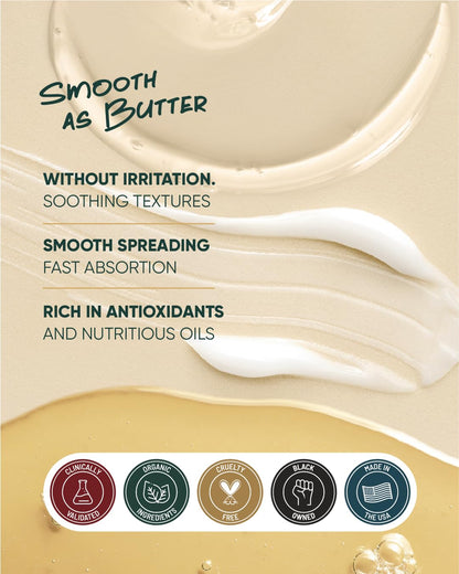 3pc Skin Care Kit for Men and Women - Shea Butter, 15% Vitamin C Serum, and Facial Cleanser