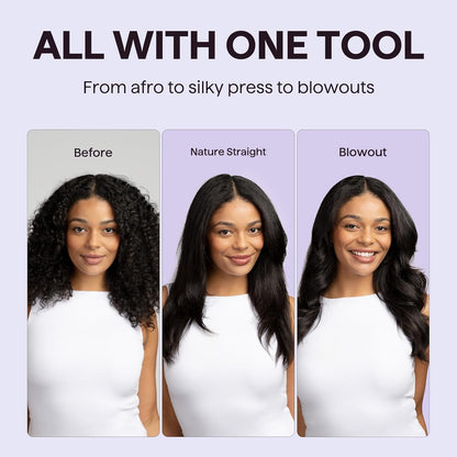 1.5 Inch Heated Round Brush with Ionic Technology and 5 Heat Settings for Blowout Look