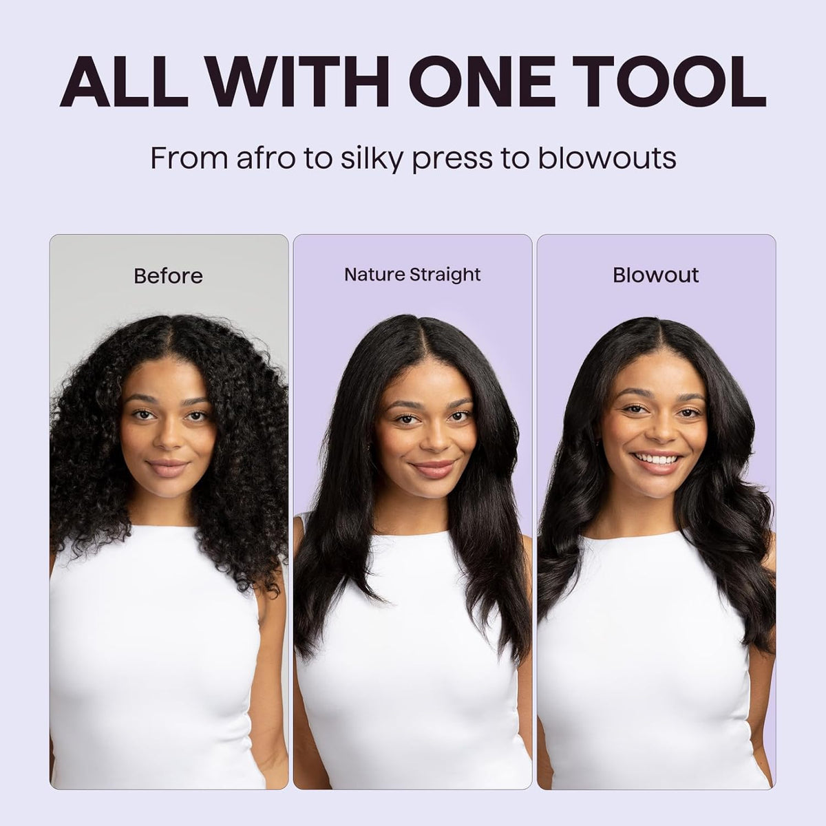 1.5 Inch Heated Round Brush for Blowout Look, Tourmaline Ceramic & Negative Ion Technology