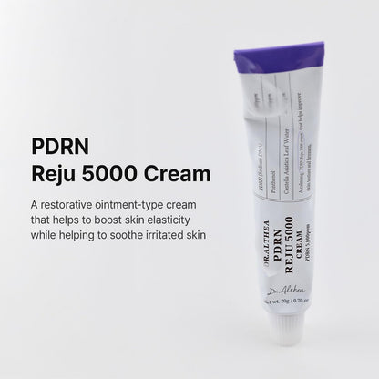 PDRN Reju 5000 Cream - Biome Skin Relief & Hydration Daily Face Moisturizer with Panthenol