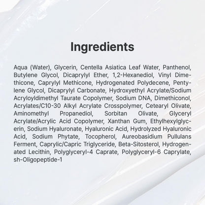 PDRN Reju 5000 Cream - Biome Skin Relief & Hydration Daily Face Moisturizer with Panthenol