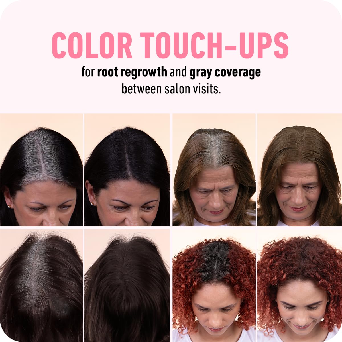 Hairline Powder and Root Touch Up Hair Color - Dark Brown, 4g Instant Coverage