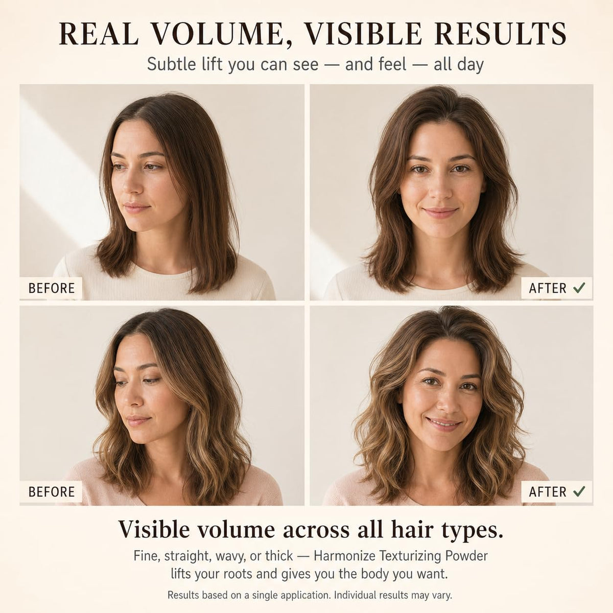 Root Texture Powder for Women - Lifts Roots & Adds Volume to All Hair Types, Talc-Free