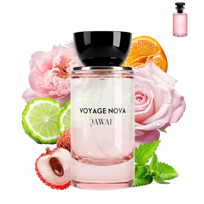 Eau de Parfum for Women, Lychee Bergamot Ginger, Rose Peony Cocoa Blossom, 50ml 1.7fl oz