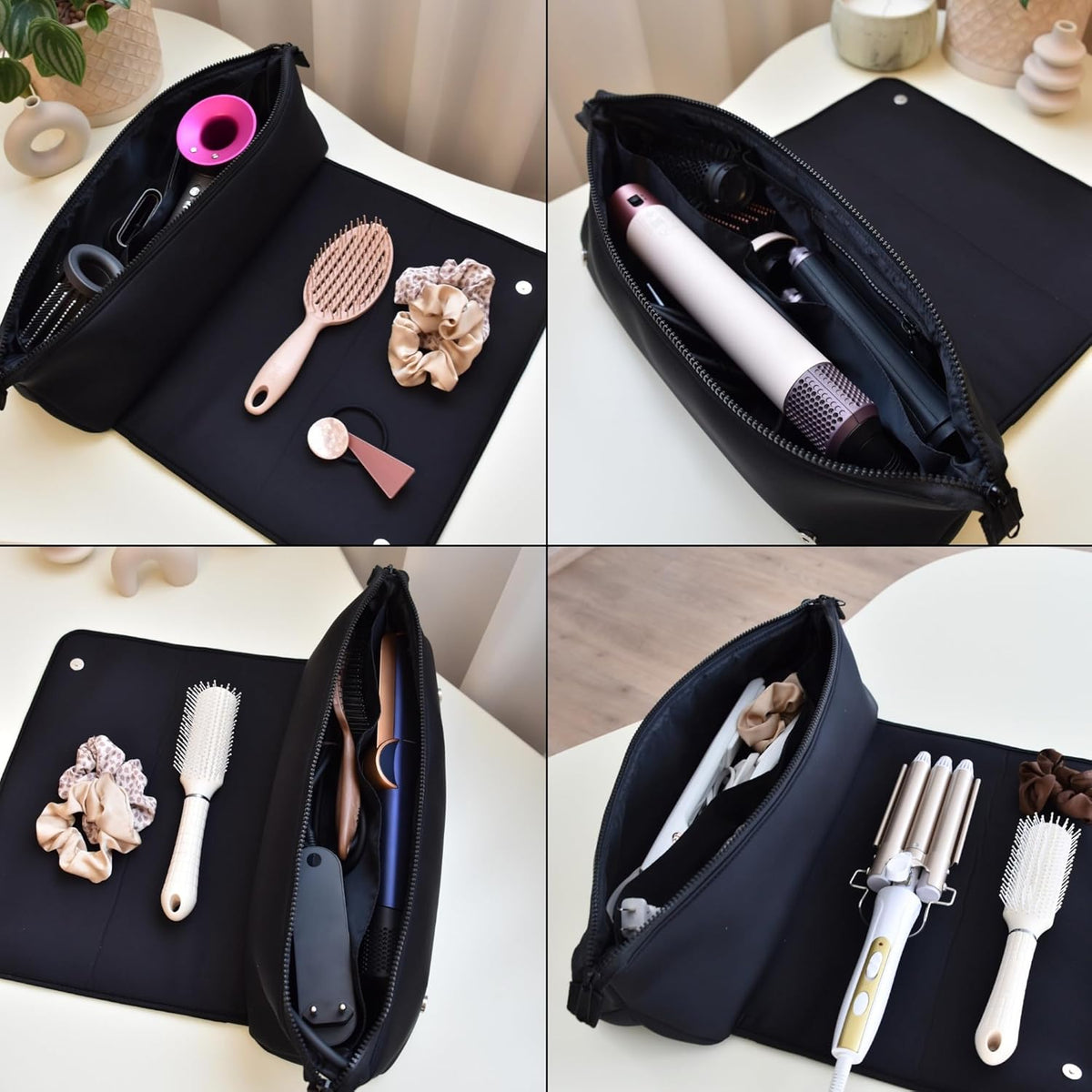 Hair Tools Travel Bag and Heat Resistant Mat (15.5") for Flat Irons, Straighteners, and Curling Irons