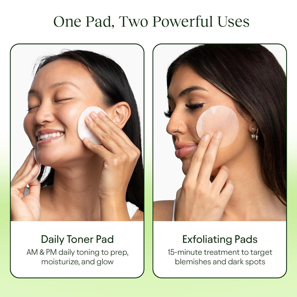 Toning Polish Pads - Korean Skincare for Dark Spots, Wrinkles & Dull Skin - 100 Count
