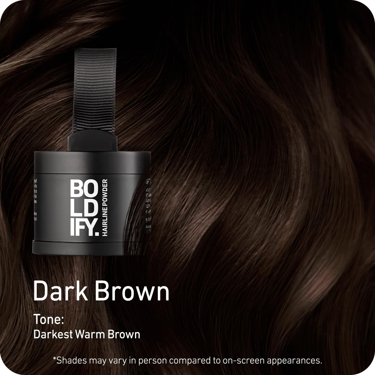 Hairline Powder and Root Touch Up Hair Color - Dark Brown, 4g Instant Coverage